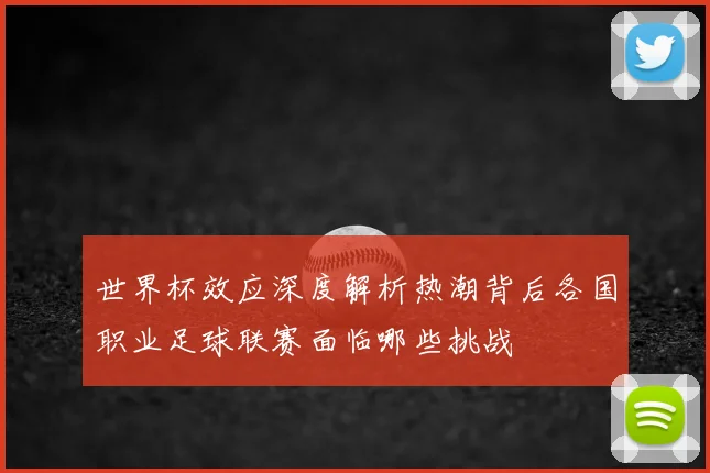 世界杯效应深度解析热潮背后各国职业足球联赛面临哪些挑战